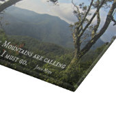 Die Berge rufen.. Schneidebrett (Ecke)