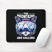 Die Berge rufen Snowboard-Schneeschuhe auf Mousepad (Mit Mouse)