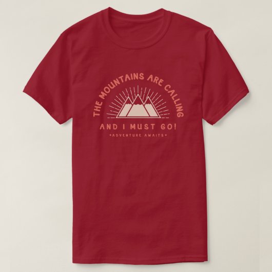 Die Berge rufen T-Shirt (Design vorne)