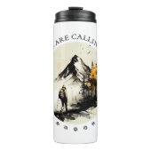 Die Berge rufen - Tumbler Thermosbecher (Vorderseite)