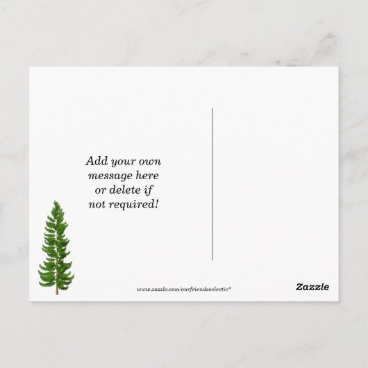 die Berge rufen und es muss auf Postkarte gehen (Rückseite)