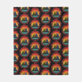 die Berge rufen und es muss gehen Fleecedecke (Vorderseite)