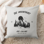 Die Berge rufen und hier gehen wir Kissen (Decke)