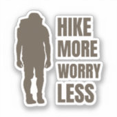 Die Berge rufen und ich muss gehen Aufkleber (Vorderseite)