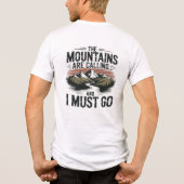 Die Berge rufen, und ich muss gehen - Camping Tri-Blend Shirt (Rückseite)