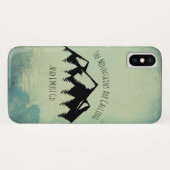 Die Berge rufen und ich muss gehen Case-Mate iPhone Hülle (Rückseite (Horizontal))