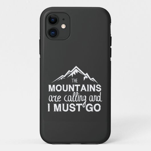 Die Berge rufen, und ich muss gehen Case-Mate iPhone Hülle (Rückseite)