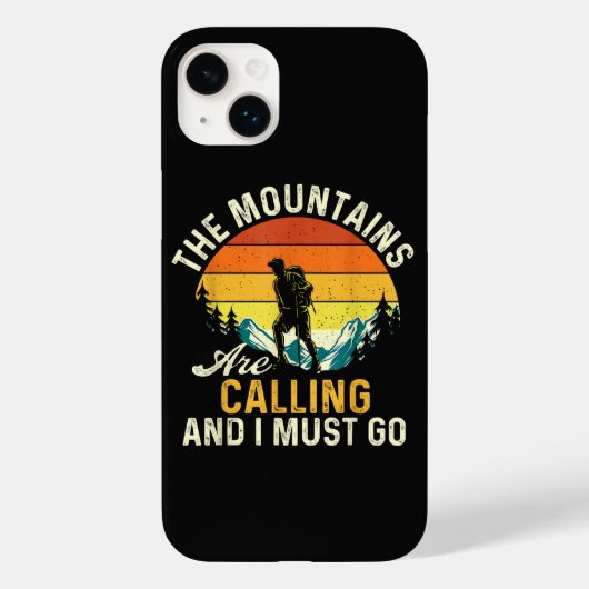 Die Berge rufen und ich muss gehen Case-Mate iPhone Hülle (Rückseite)