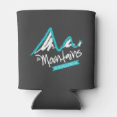 Die Berge rufen und ich muss gehen Dosenkühler (Rückseite)