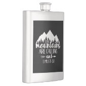 Die Berge rufen und ich muss gehen Flachmann (Rechts)