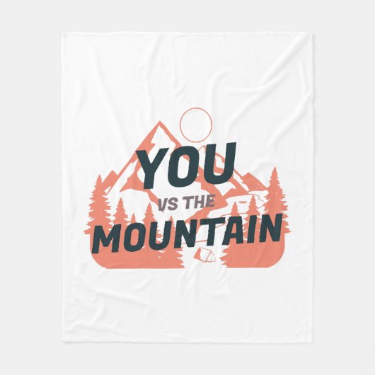 Die Berge rufen und ich muss gehen Fleecedecke (Vorderseite)