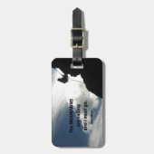 Die Berge rufen und ich muss gehen. Gepäckanhänger (Vorderseite vertikal)