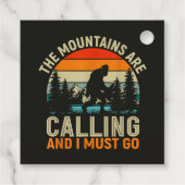 Die Berge rufen und ich muss gehen Geschenkanhänger (Rückseite)
