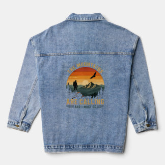 Die Berge rufen und ich muss gehen Jeansjacke