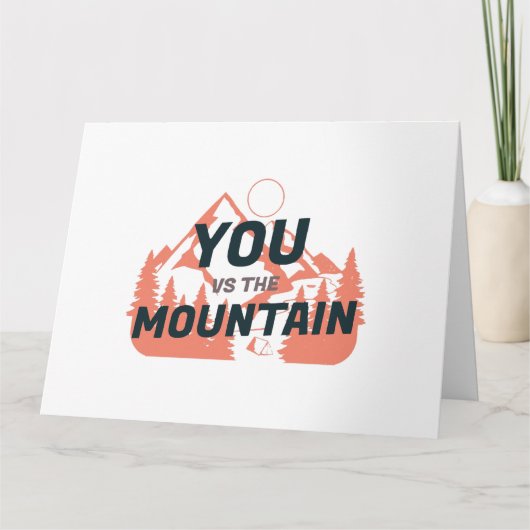 Die Berge rufen und ich muss gehen Karte (Vorderseite)