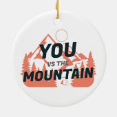 Die Berge rufen und ich muss gehen Keramik Ornament (Hinten)