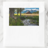 Die Berge rufen und ich muss gehen - Muir Rechteckiger Aufkleber (Tasche)