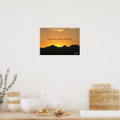 Die Berge rufen und ich muss gehen. Poster (Küche)