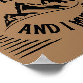 DIE BERGE RUFEN, UND ICH MUSS GEHEN POSTER (Ecke)