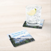 Die Berge rufen und ich muss gehen Rechteckiger Pappuntersetzer (Vor Ort)