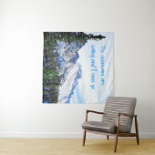 Die Berge rufen und ich muss gehen Wandteppich (Beispiel (Horizontal))