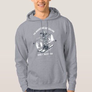 Die Berge rufen und ich muss Ski fahren Hoodie