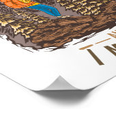 Die Berge rufen und ich muss wandern Poster (Ecke)