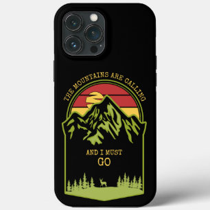 Die Berge rufen Wald Sonnenuntergang Hirsche Case-Mate iPhone Hülle