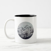 Die Berge rufen | Zweifarbige Tasse (Links)