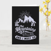 Die Berge sind anrufen und ich muss gehen Karte (Gelbe Blume)