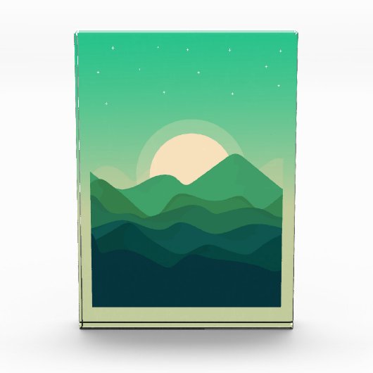 Die Berge sind grün. Fotoblock (Vorderseite)