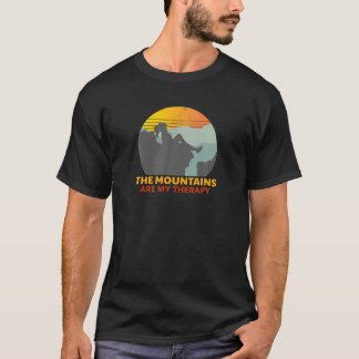 Die Berge sind meine Therapie - Wandern Klettern M T-Shirt