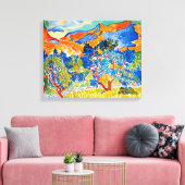 Die Berge von Collioure | Andre Derain | Leinwanddruck (Insitu (Wohnzimmer))
