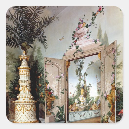 Die Bergl Apartments Quadratischer Aufkleber (Vorderseite)