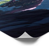 Die Berglandschaft Poster (Ecke)