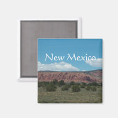 Die Berglandschaft von New Mexico. Magnet (Vorderseite/Rückseite)