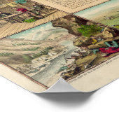 Die Bergleute bahnten 1849 zehn Gebote an Poster (Ecke)