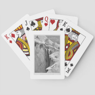 Die Bergschrund auf der Dent Blanche im Jahre 1865 Spielkarten