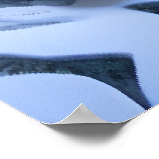 Die Bergstadt | AI Art Poster (Ecke)