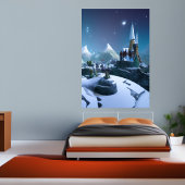 Die Bergstadt | AI Art Poster