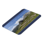 Die Bergstrasse nach Italien, Aostatal. Magnet (Linke Seite)