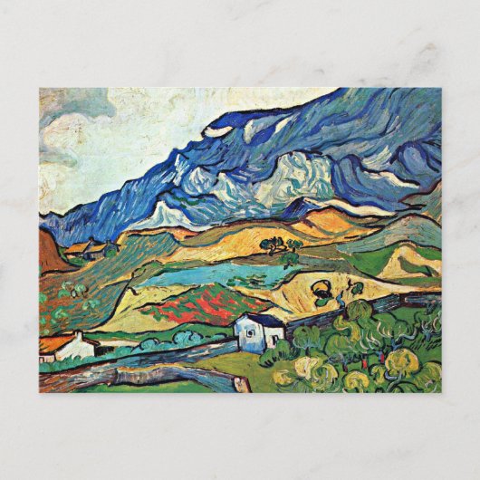 Die Bergwelt der Alpen von Van Gogh Postkarte (Vorderseite)