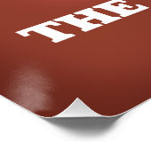 Die Berkshires Massachusetts-Karte Poster (Ecke)