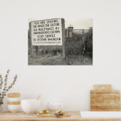 Die Berliner Mauer in einer Nachbarschaft Poster (Küche)