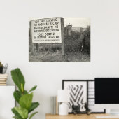 Die Berliner Mauer in einer Nachbarschaft Poster (Heimbüro)