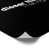 Die Berliner Mauer Poster (Ecke)