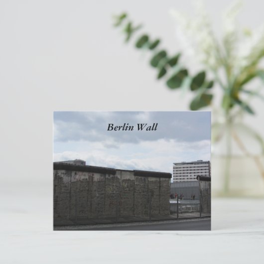 Die Berliner Mauer Postkarte (Stehend Vorderseite)