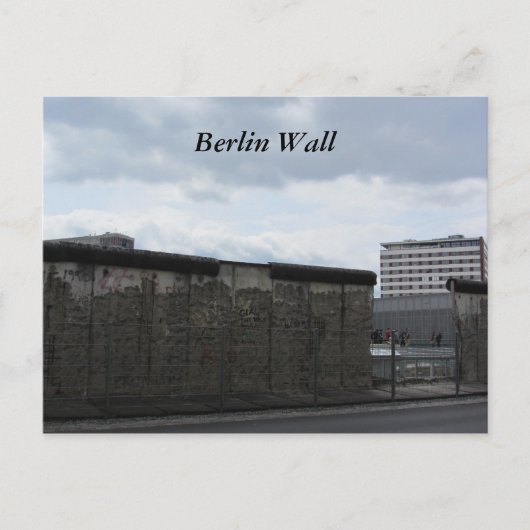 Die Berliner Mauer Postkarte (Vorderseite)