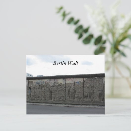 Die Berliner Mauer Postkarte (Stehend Vorderseite)