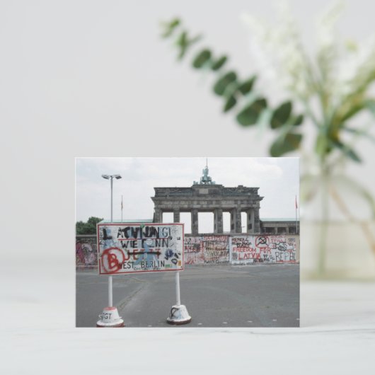 Die Berliner Mauer Postkarte (Stehend Vorderseite)